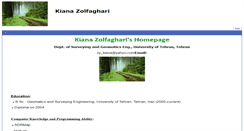 Desktop Screenshot of kzolfaghari.cfsites.org