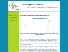 Tablet Screenshot of buildingmoretomorrows.cfsites.org
