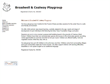 Tablet Screenshot of broadwellandcoalwayplaygroup.cfsites.org