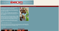 Desktop Screenshot of generosityafrica.cfsites.org