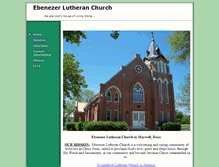 Tablet Screenshot of maxwellebenezerlutheran.cfsites.org