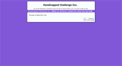 Desktop Screenshot of handicappedchallenge.cfsites.org