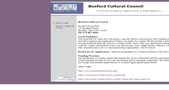 Desktop Screenshot of boxfordculturalcouncil.cfsites.org