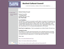 Tablet Screenshot of boxfordculturalcouncil.cfsites.org