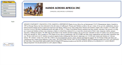 Desktop Screenshot of handsacrossafrica.cfsites.org