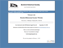 Tablet Screenshot of boxfordhistoricalsociety.cfsites.org