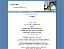 Tablet Screenshot of iasonline.cfsites.org