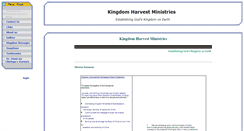 Desktop Screenshot of kingdomharvestministries.cfsites.org