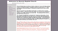 Desktop Screenshot of munciebaptist.cfsites.org