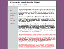 Tablet Screenshot of munciebaptist.cfsites.org
